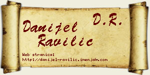Danijel Ravilić vizit kartica